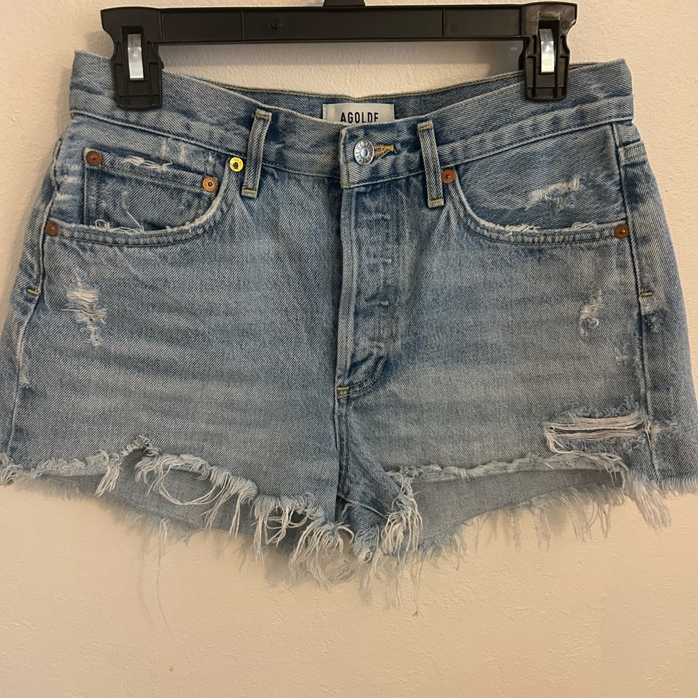 Agolde Parker Long Shorts in Swap Meet